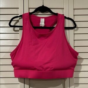 Fabletics Pink High-Neck Sports Bra Size 2X